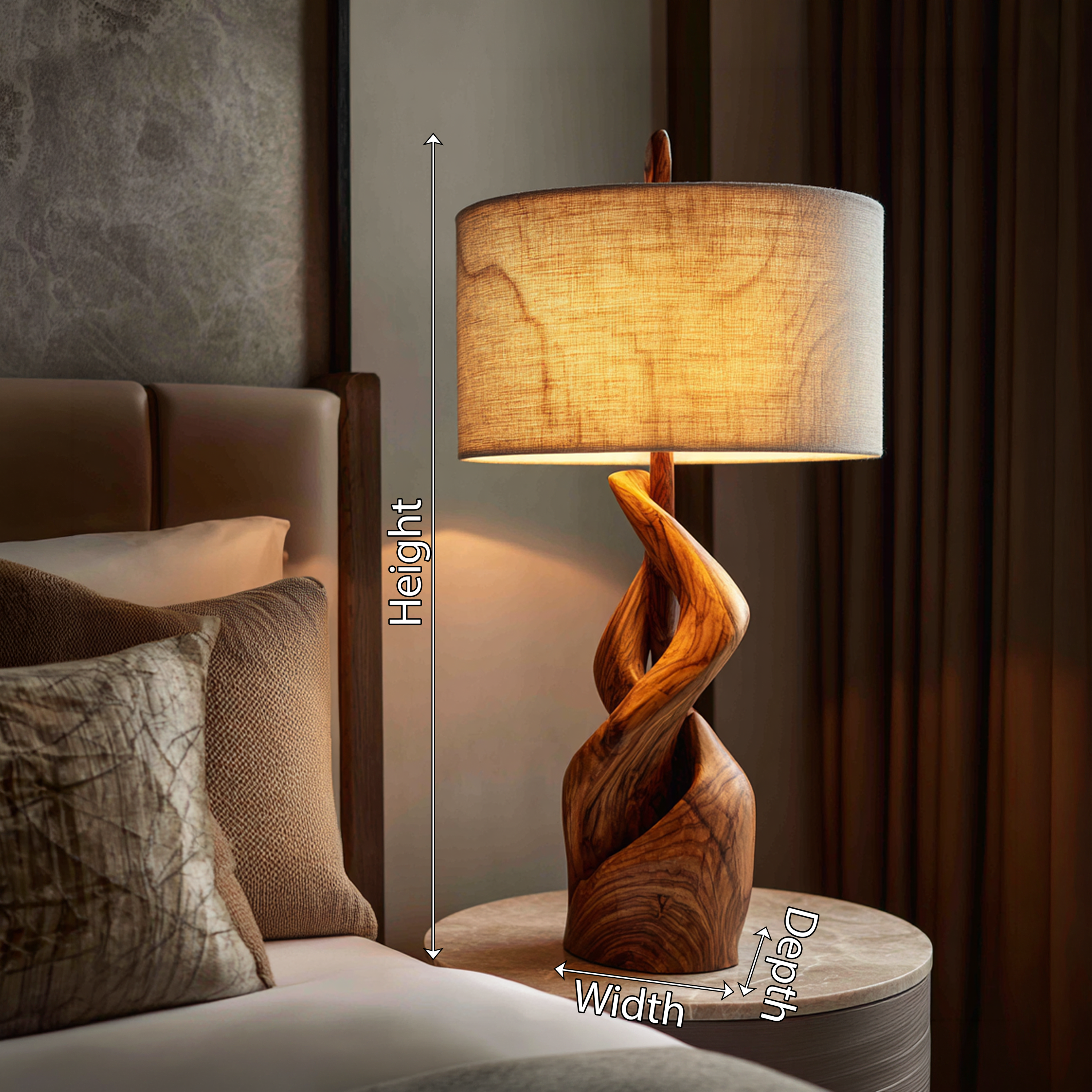 Modern Sculptural Lamp Living Room Loft Apartment Corner Space