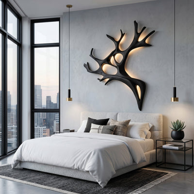 Artistic Wooden Wall Light For Home Decor