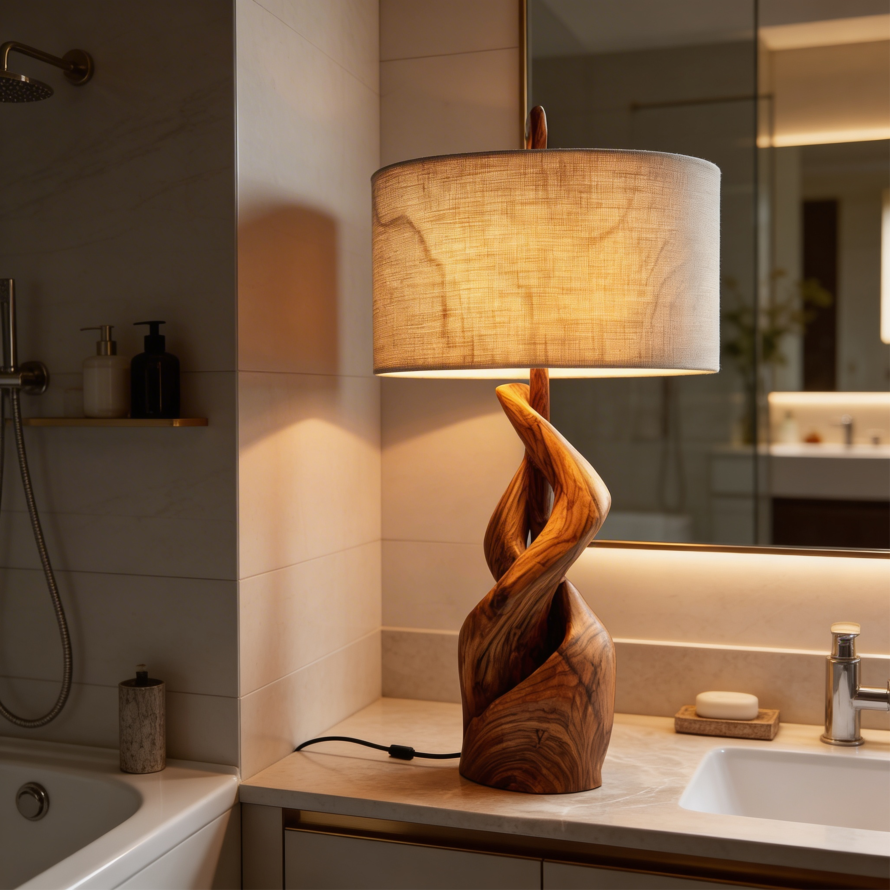 Modern Sculptural Lamp Living Room Loft Apartment Corner Space