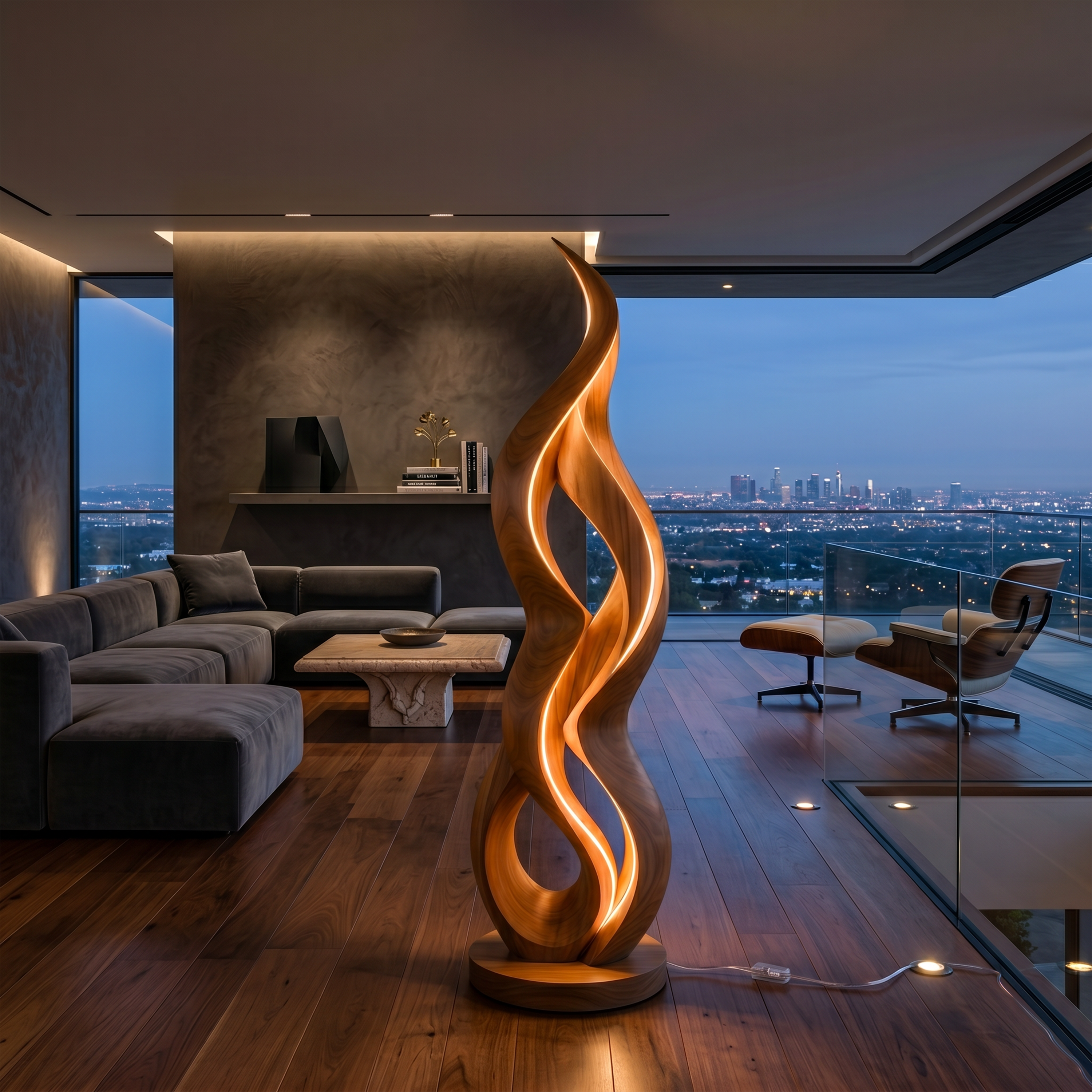 Minimalist Halo Floor Lamp For Modern Interior
