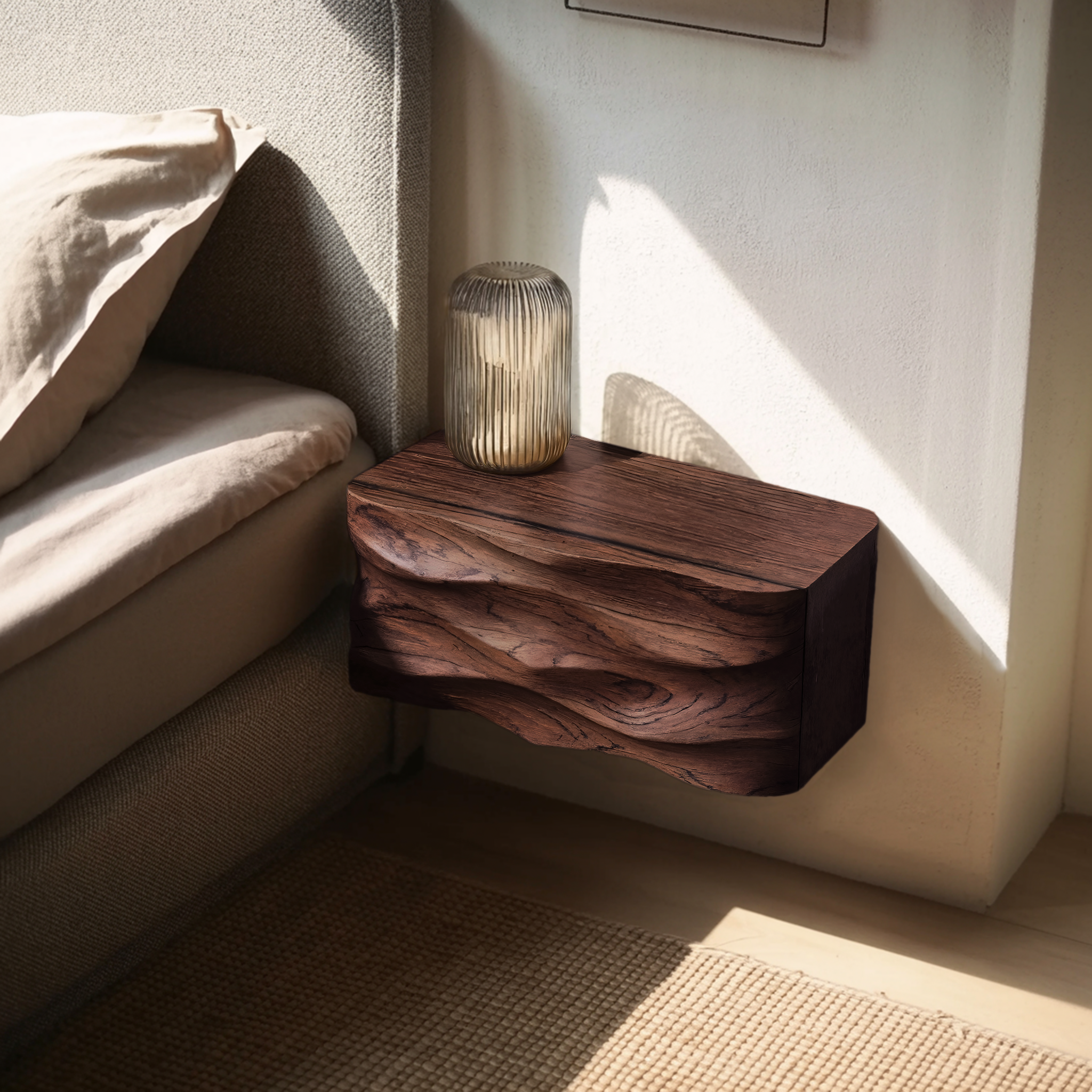 Modern Wall Mounted Nightstand For Bedroom Decor